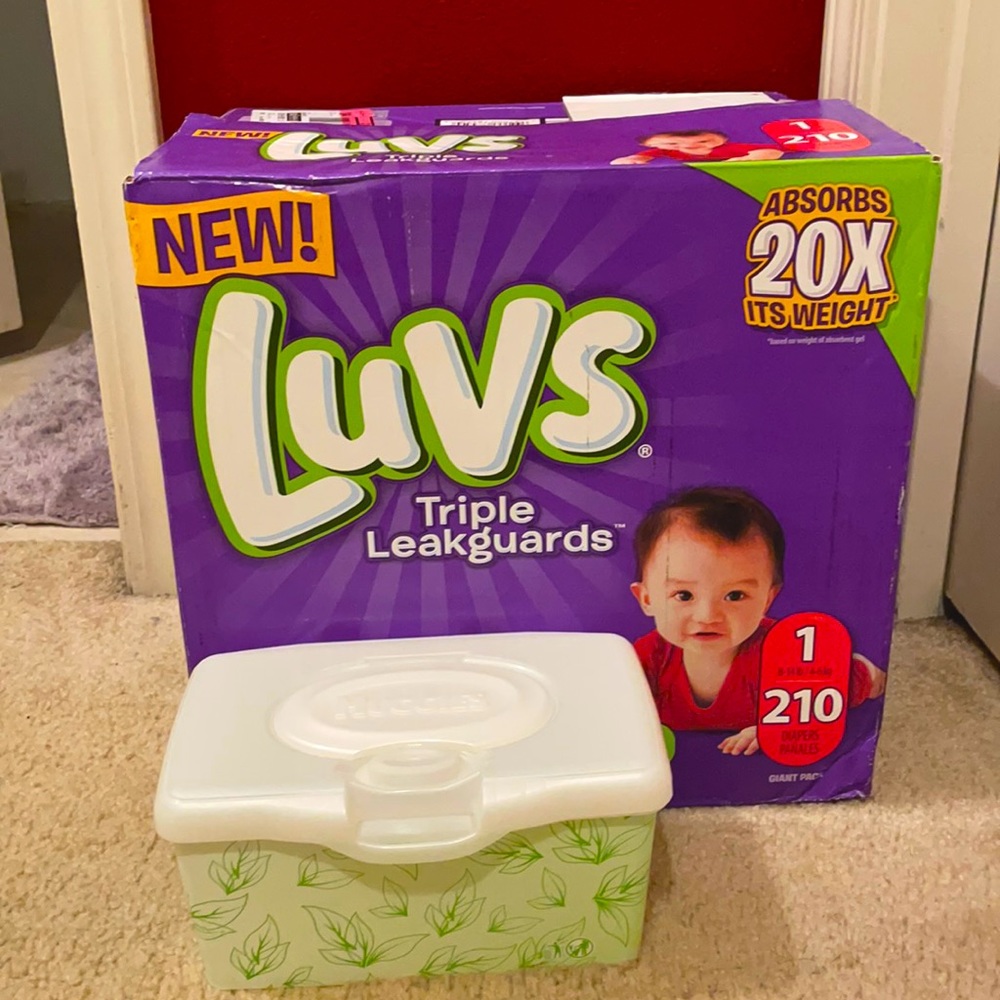 LUVS (baby diapers)size 1)